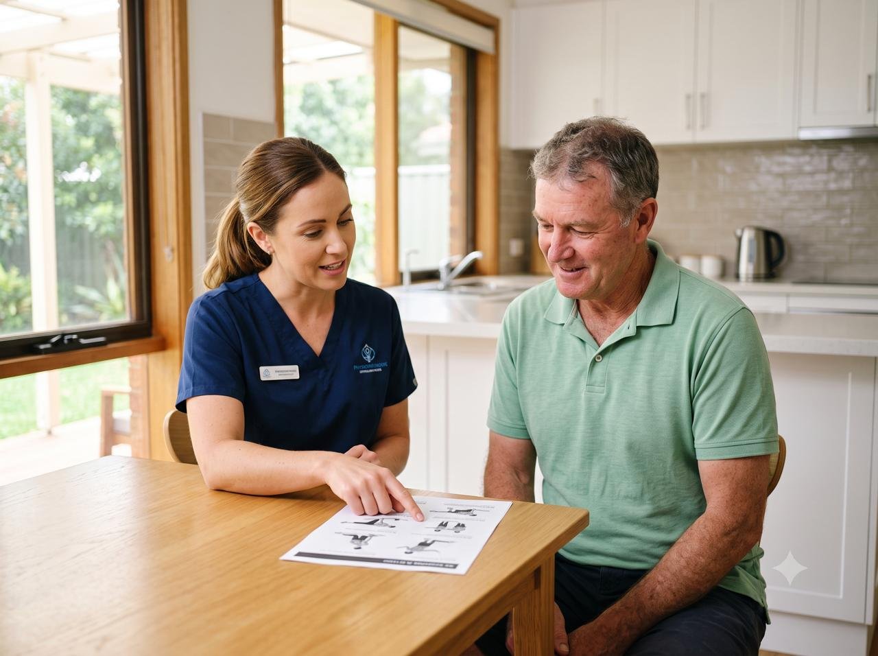 Patient education and physiotherapy guidance